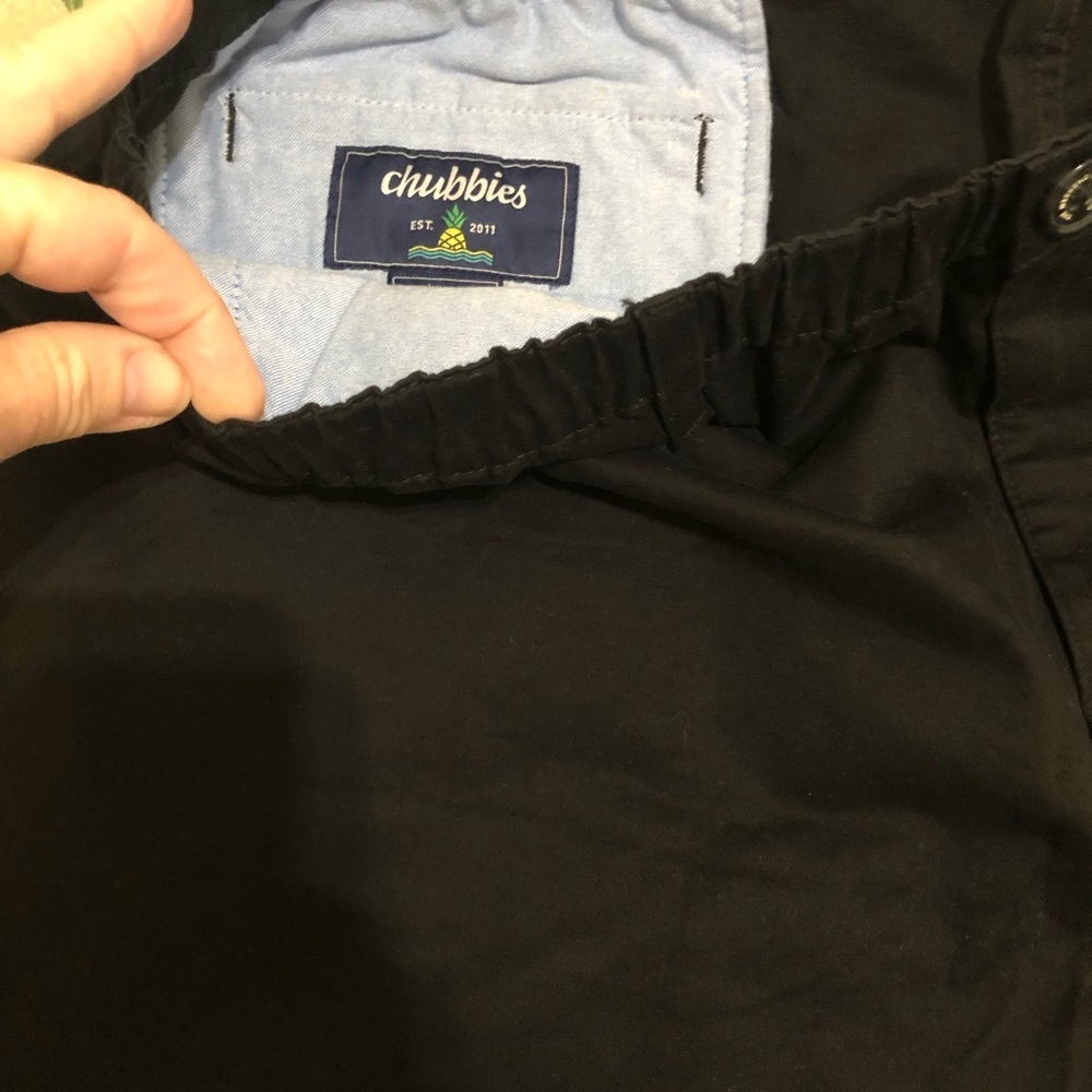 Chubbies Men’s Stretch Twill Chino Shorts 3XL Black 7 Inch Inseam Pockets NWT - Picture 14 of 15